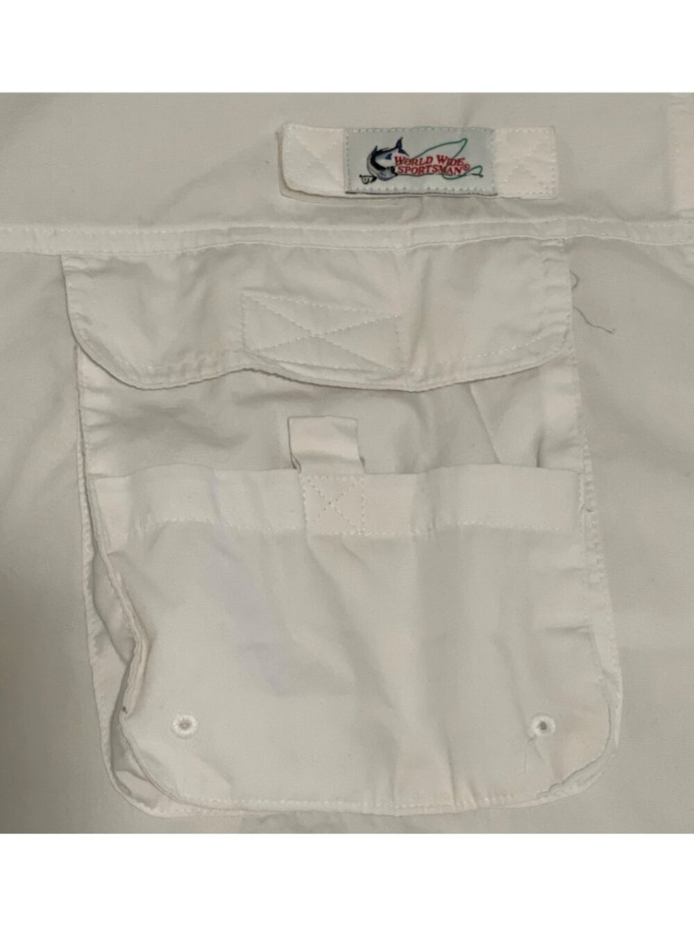 World Wide Sportsman Mens 2XL Vented Fishing Shirt Long Sleeve Beige Big Tall - Picture 8 of 15
